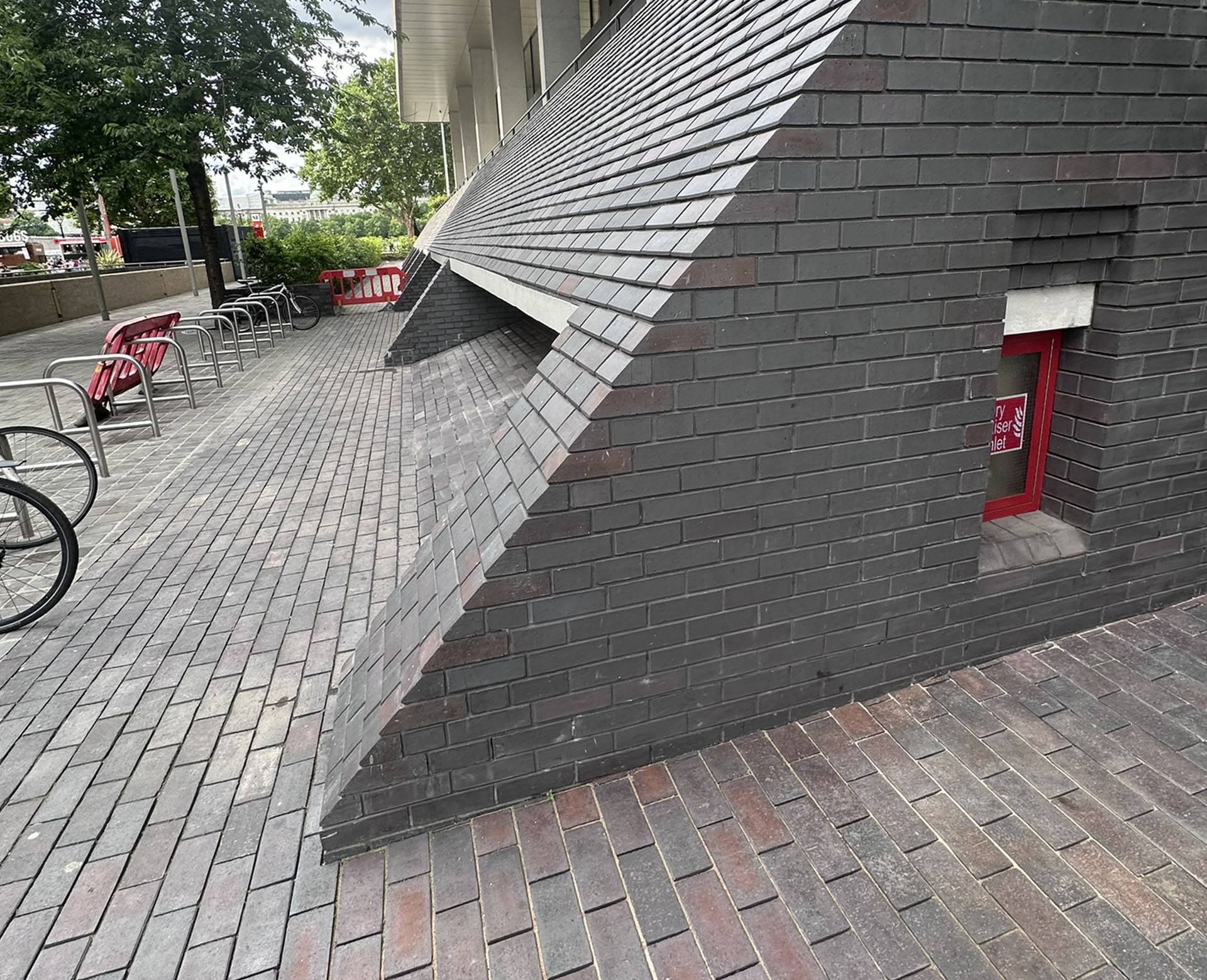 special plinth bricks at Upper Ground